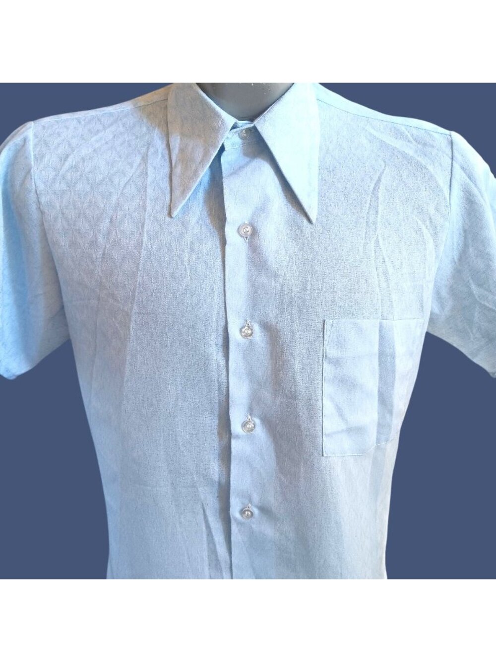 True Vintage Small Shirt 1970's Arrow Surrey Decton Perma-Iron 14.5-32 Disco
